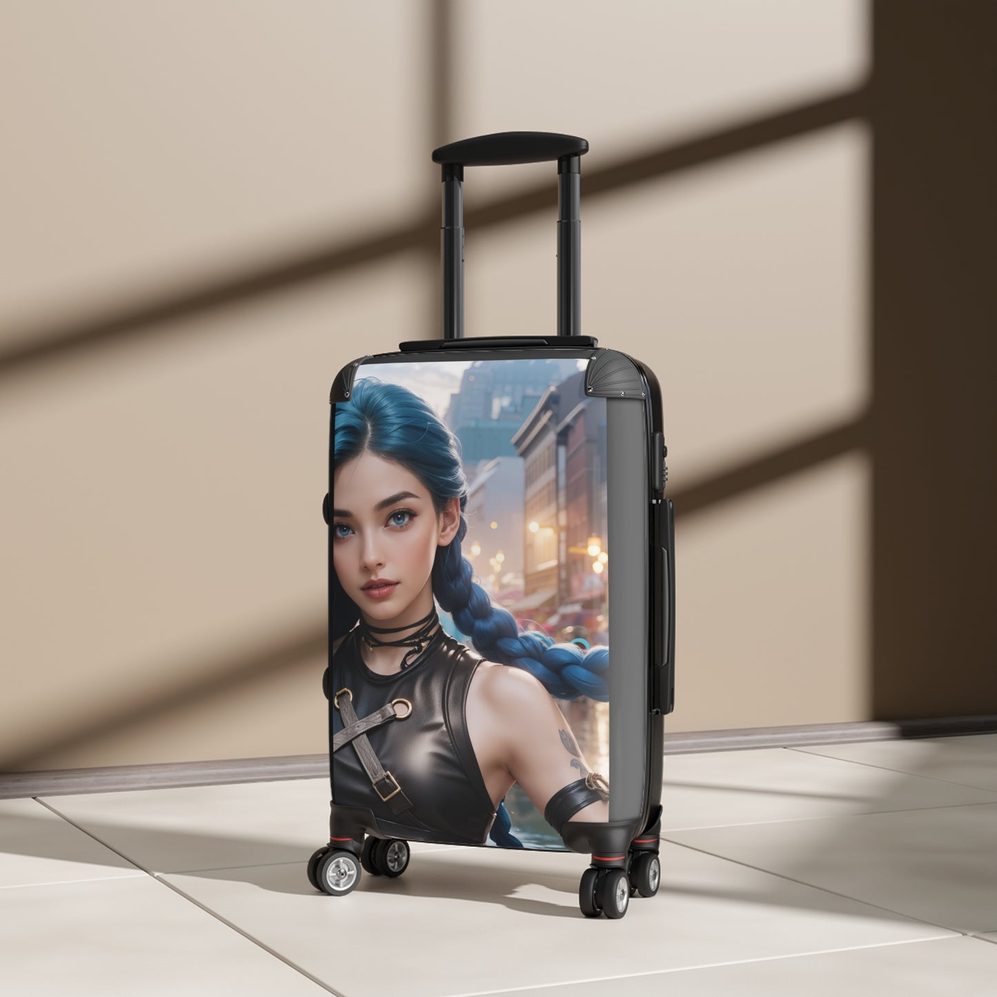 Video Games Jinx AI League of Legends Carry-On Suitcase - Stylish Luggage for Travelers