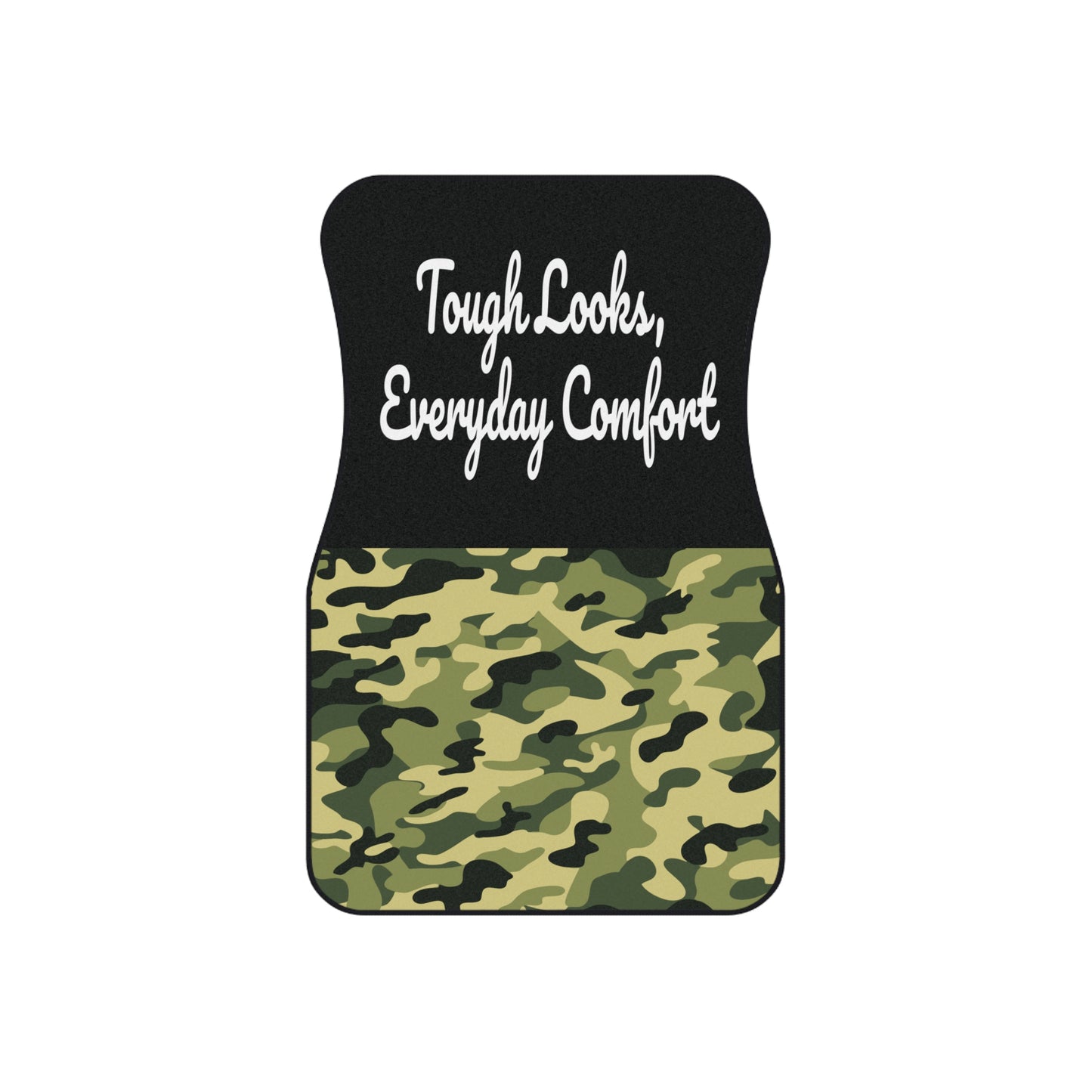 Army Tough Looks, Everyday Comfort Car Floor Mats – 2-Piece Front Set, Durable & Stylish, Universal Fit