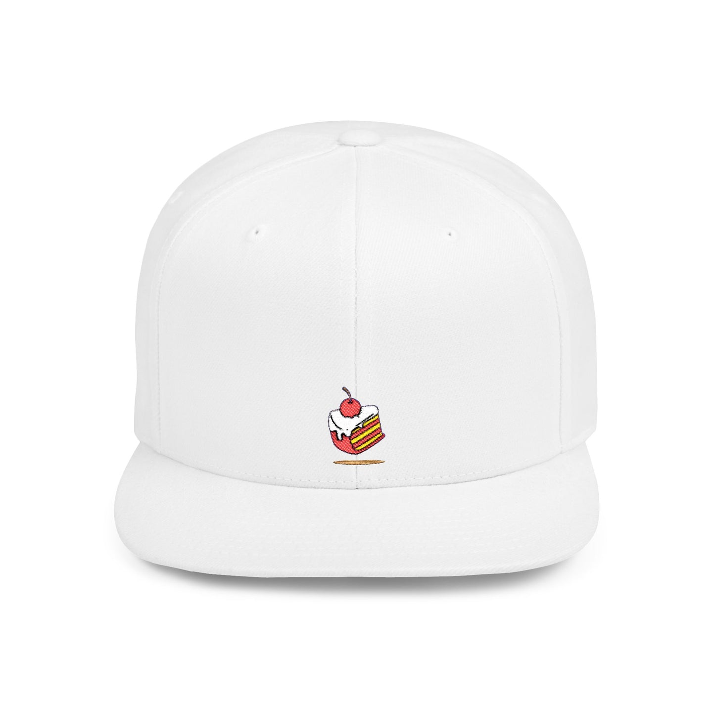 Icons Embroidered Cake Print Flat Bill Snapback – Lightweight, Custom Fit, Premium Quality