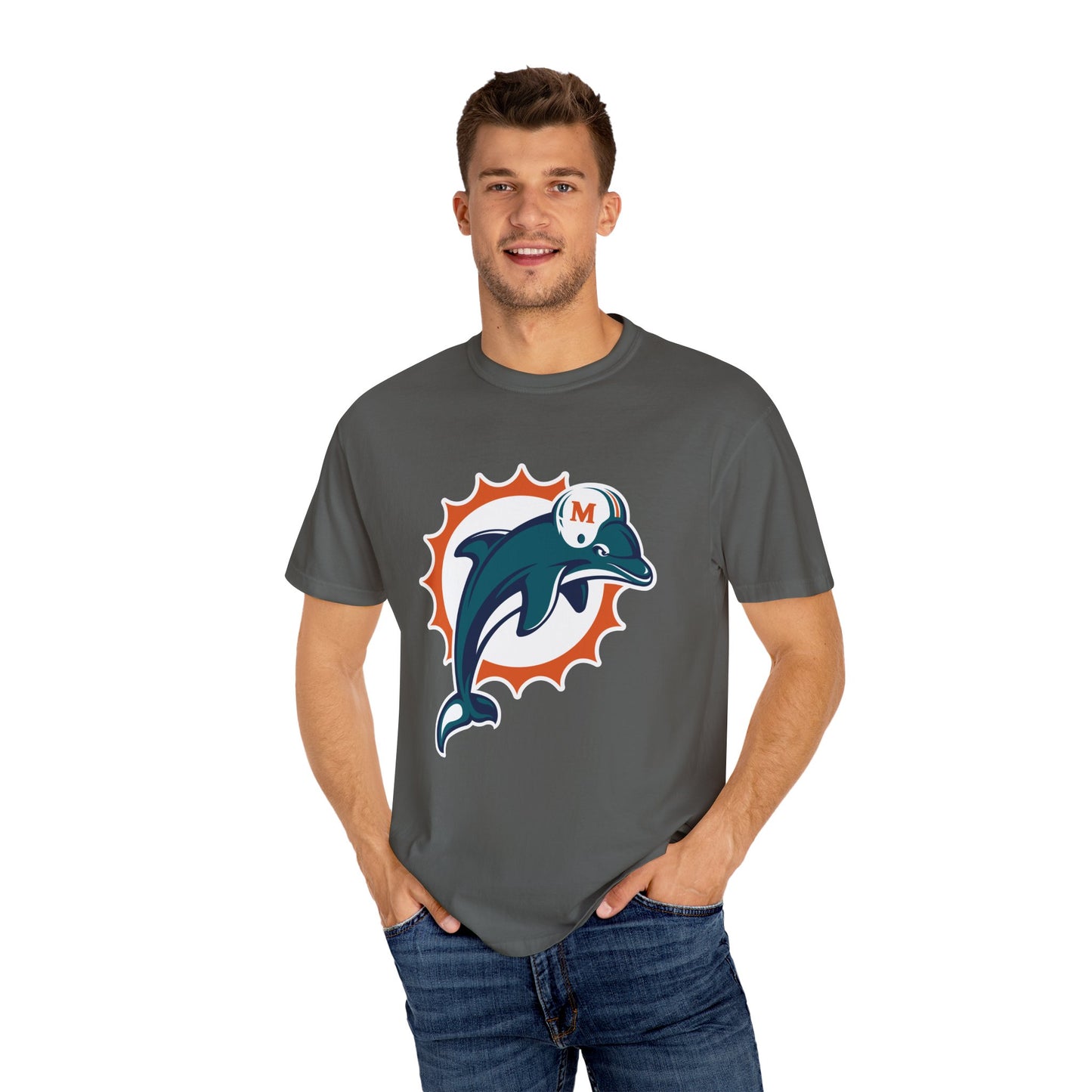 Miami Dolphins Gear Garment-Dyed T-Shirt – Premium Cotton Tee for Customization