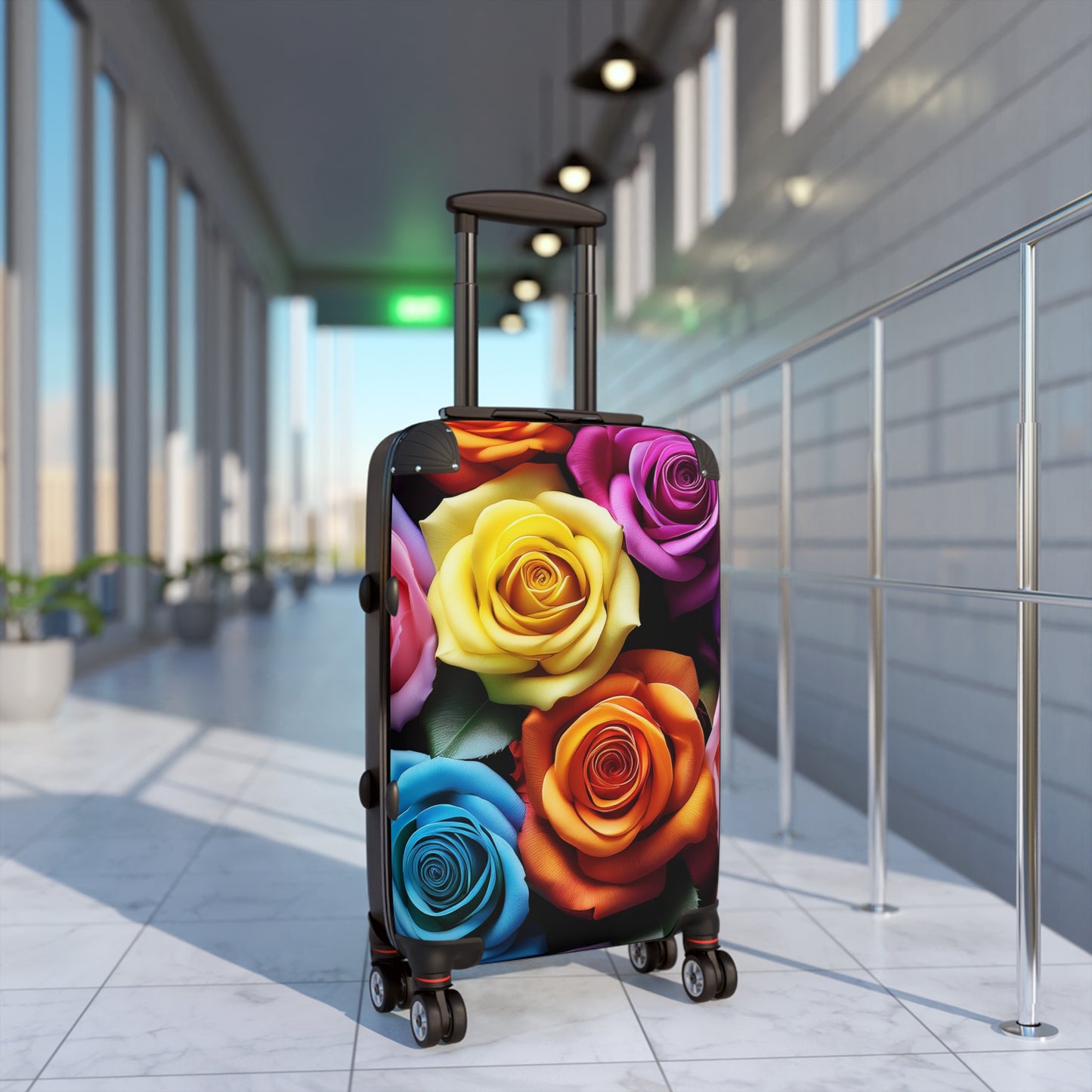 Nature Flowers Floral Multicolored Art Carry-On Suitcase - Stylish Luggage for Travelers