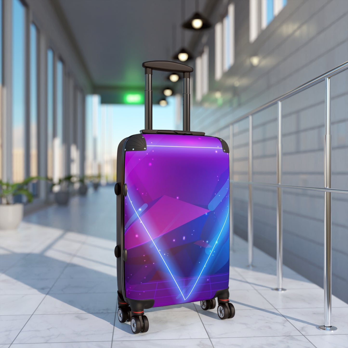 Abstract Digital Art Carry-On Suitcase - Stylish Luggage for Travelers