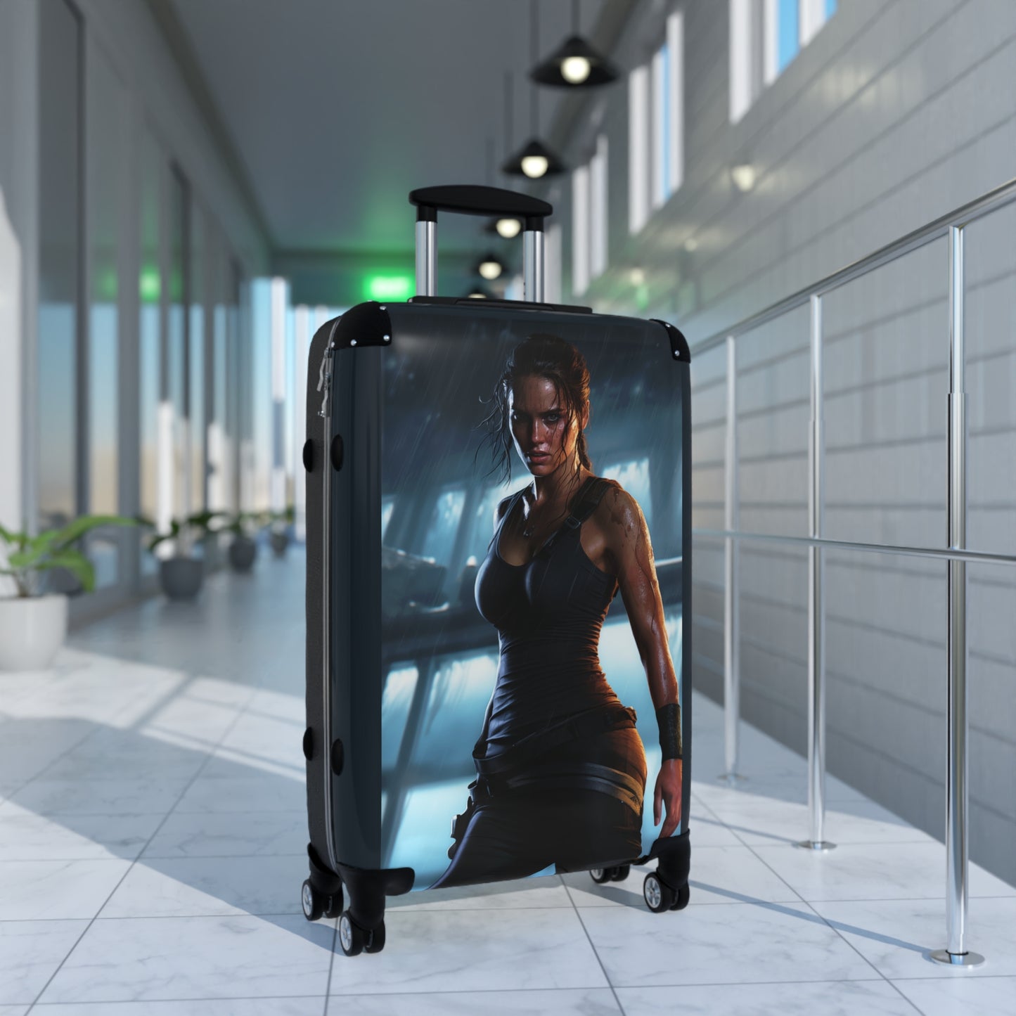 Video Games Lara Croft Tomb Raider Carry-On Suitcase - Stylish Luggage for Travelers