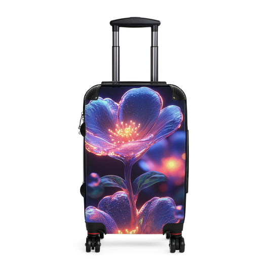Nature Flowers Floral Glowing Art Carry-On Suitcase - Stylish Luggage for Travelers