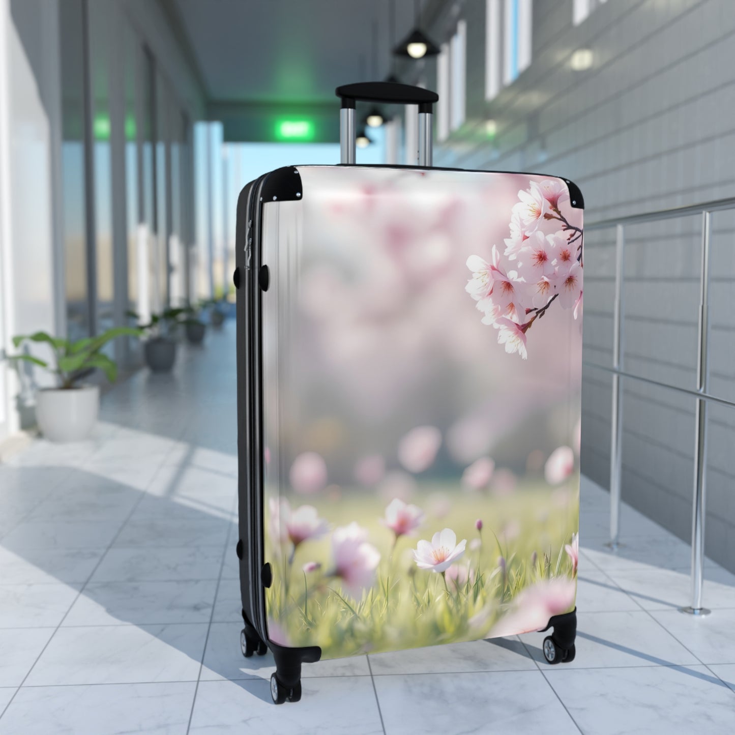 Nature Flowers Floral Dreamy Landscape Art Carry-On Suitcase - Stylish Luggage for Travelers