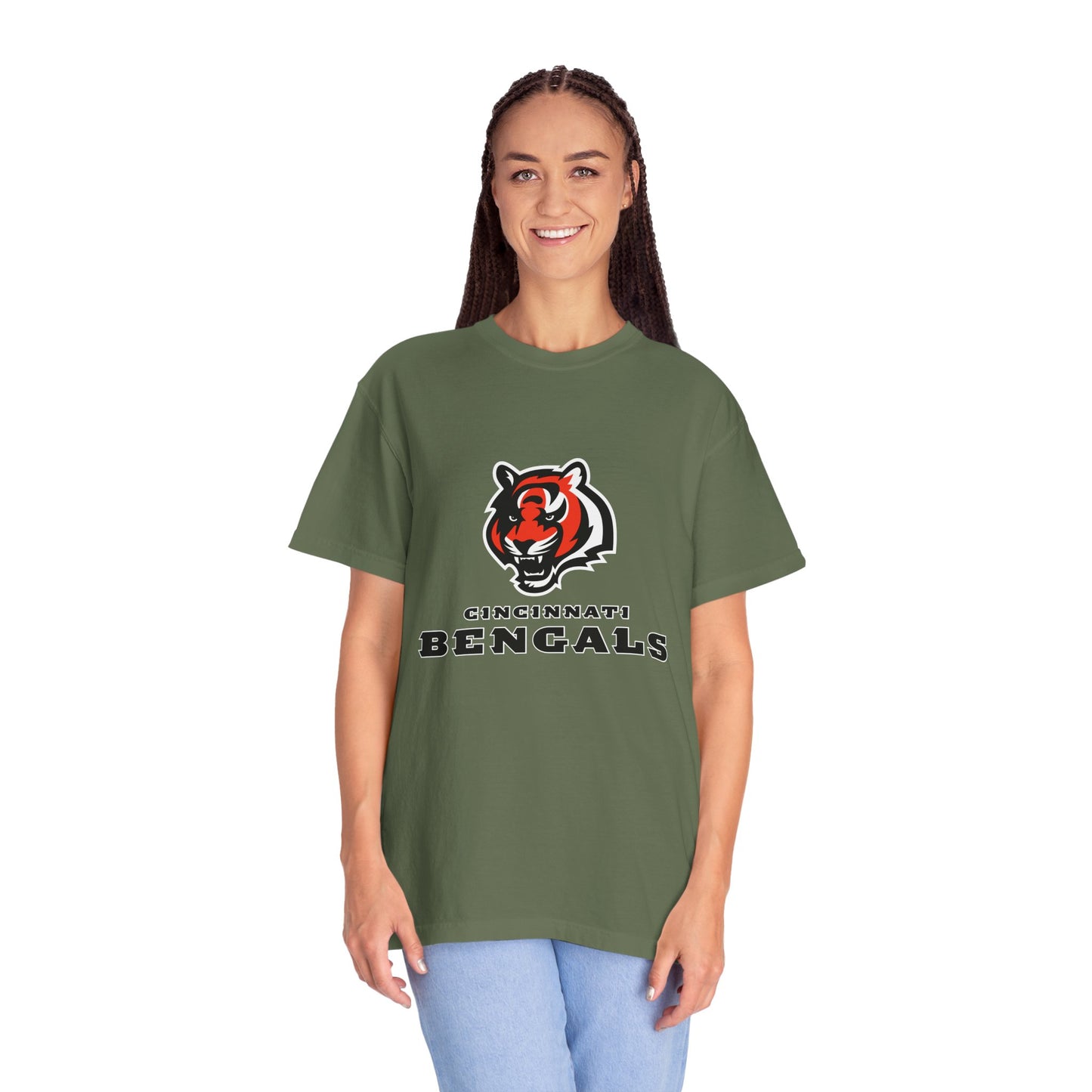 Cincinnati Bengals Gear Garment-Dyed T-Shirt – Premium Cotton Tee for Customization