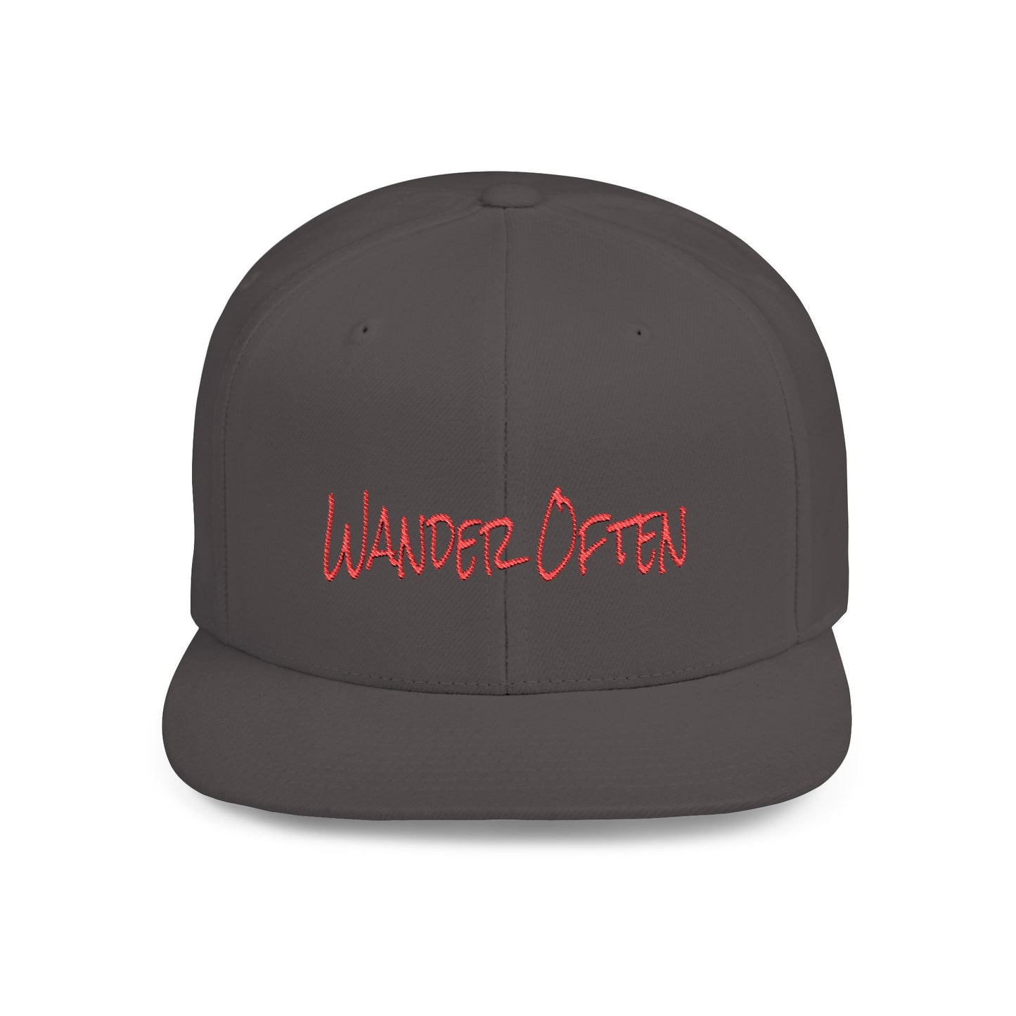 Text Roam Free Flat Bill Snapback – Lightweight, Custom Fit, Premium Quality