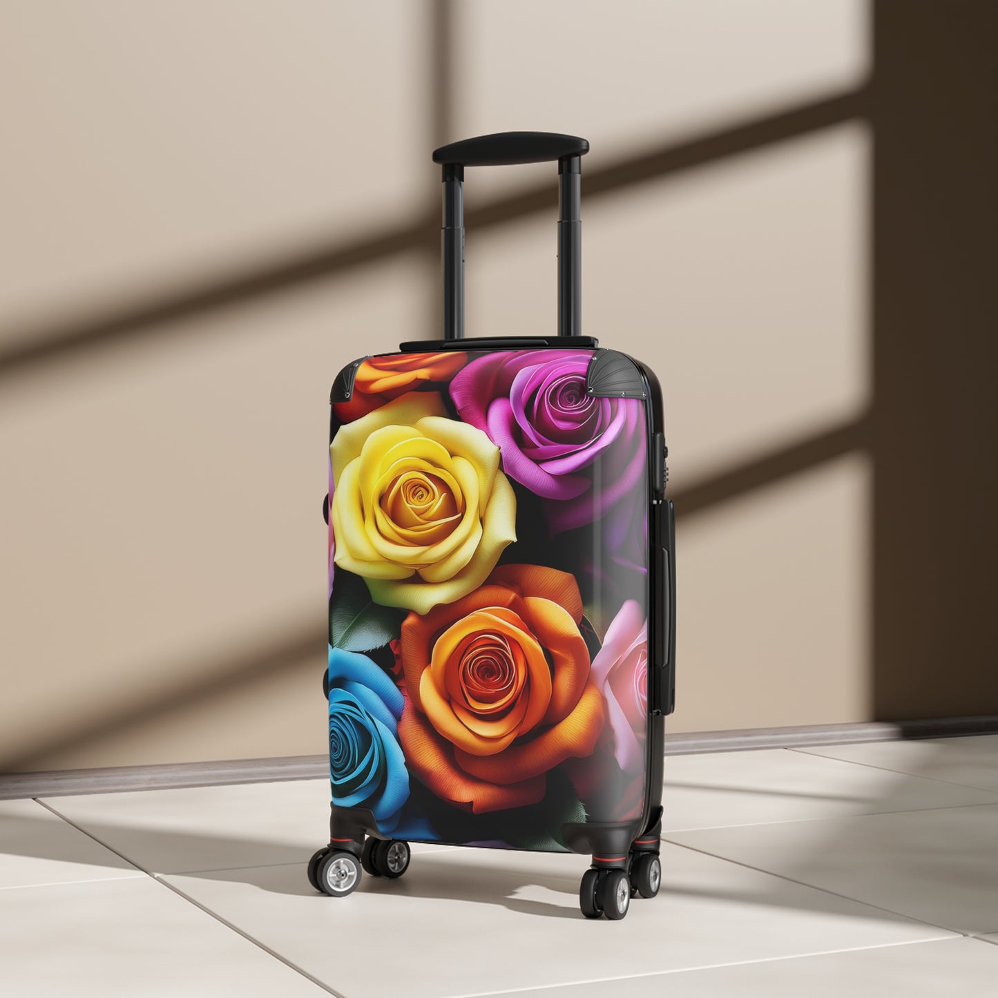 Nature Flowers Floral Multicolored Art Carry-On Suitcase - Stylish Luggage for Travelers