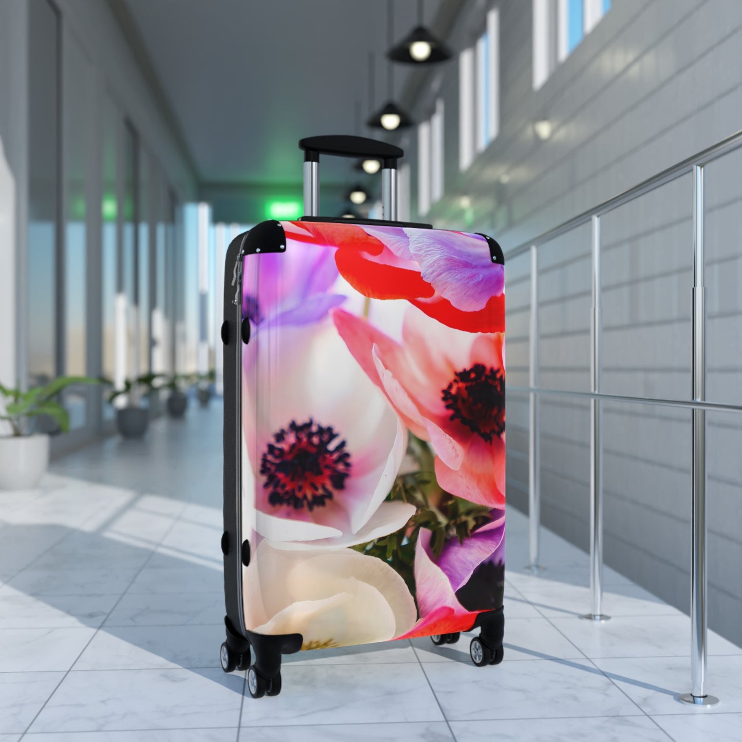 Nature Flowers Floral Multicolor Art Carry-On Suitcase - Stylish Luggage for Travelers