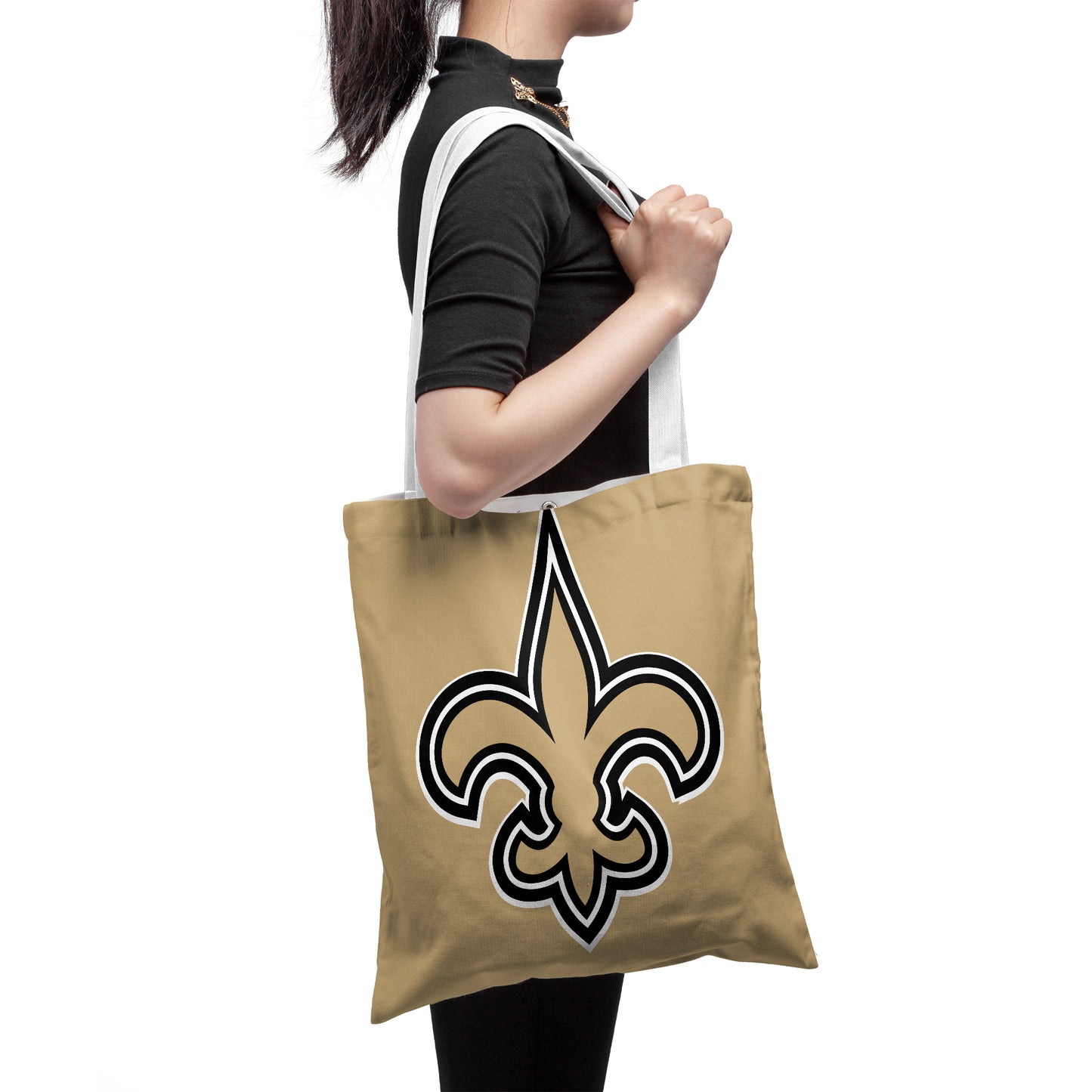 NFL New Orleans Saints Fans Gear Polyester Canvas Tote Bag – Durable and Stylish