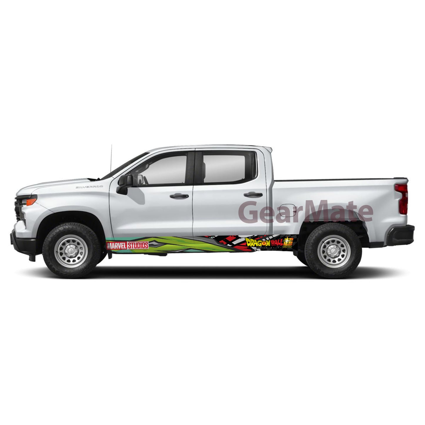Sport GR Marvel Dragon Ball Super Rocker Panel Graphic Decal Kit (Left & Right Sides) - High Quality Vinyl for Trucks & SUVs