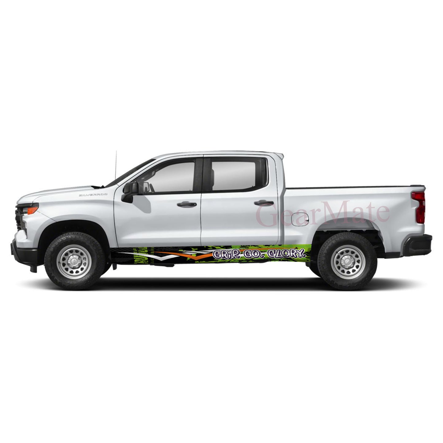 Grip Go Glory Rocker Panel Graphic Decal Kit (Left & Right Sides) - High Quality Vinyl for Trucks & SUVs