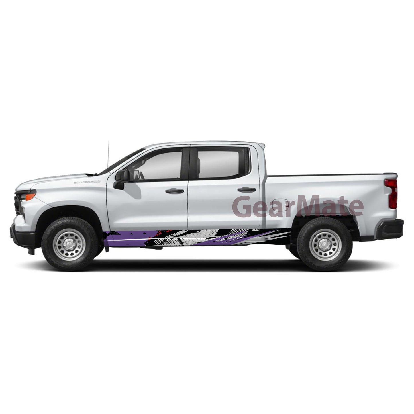 Racing Grunge PR Panel Graphic Decal Kit (Left & Right Sides) - High Quality Vinyl for Trucks & SUVs