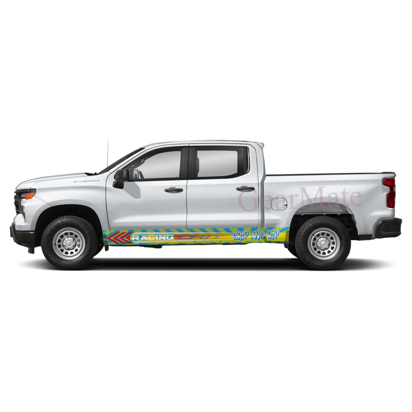Grip and Rip Rocker Panel Graphic Decal Kit (Left & Right Sides) - High Quality Vinyl for Trucks & SUVs