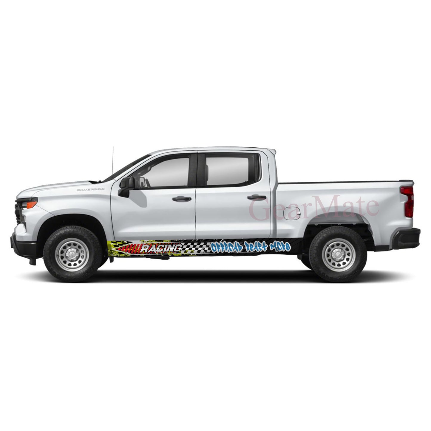 Offroad Beast Mode Rocker Panel Graphic Decal Kit (Left & Right Sides) - High Quality Vinyl for Trucks & SUVs