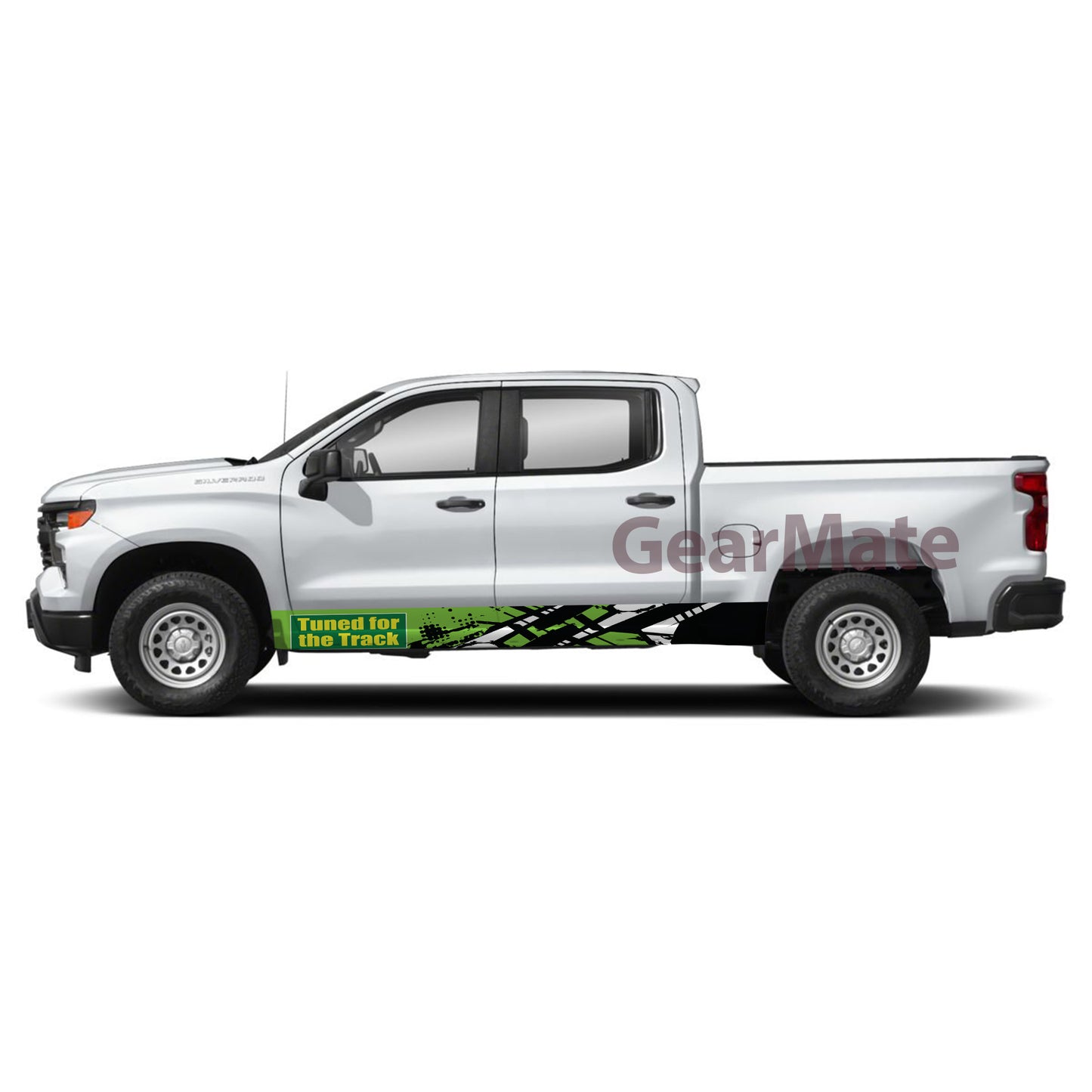 Tuned for the Track Rocker Panel Graphic Decal Kit (Left & Right Sides) - High Quality Vinyl for Trucks & SUVs