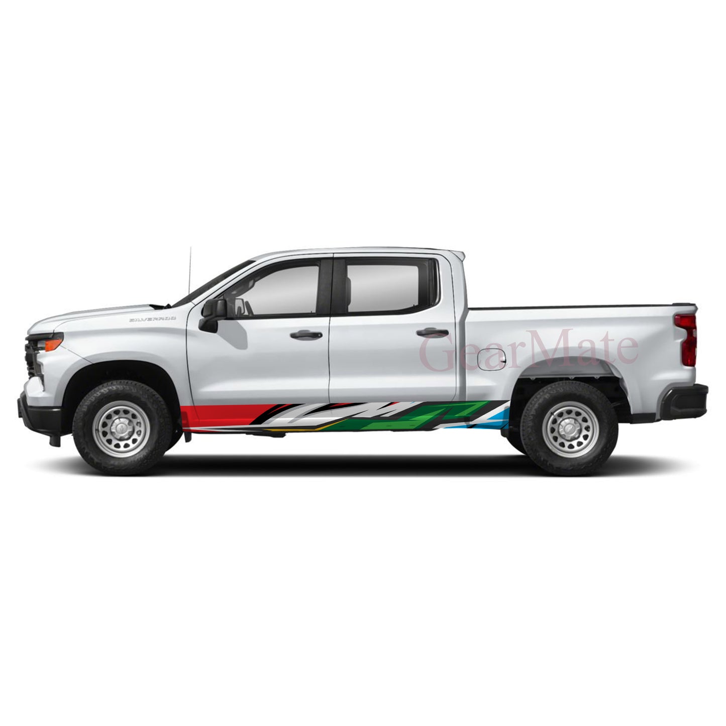 Sport RBG Panel Graphic Decal Kit (Left & Right Sides) - High Quality Vinyl for Trucks & SUVs