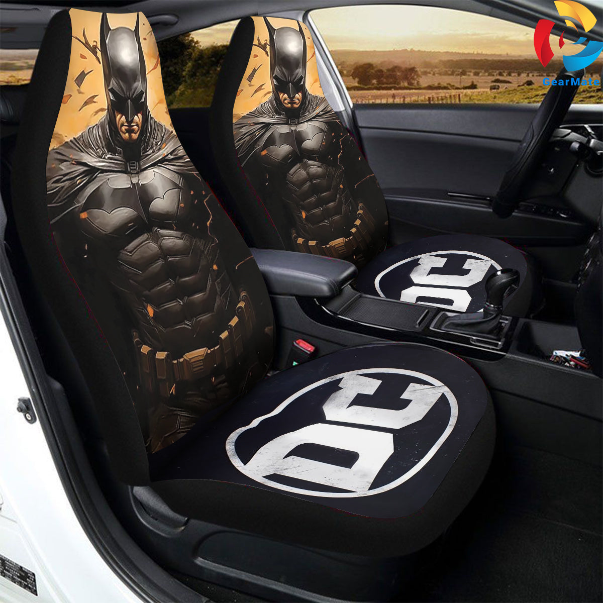 Batman DC Car Seat Covers – High Quality Graphic and Polar Fleece Protector Set