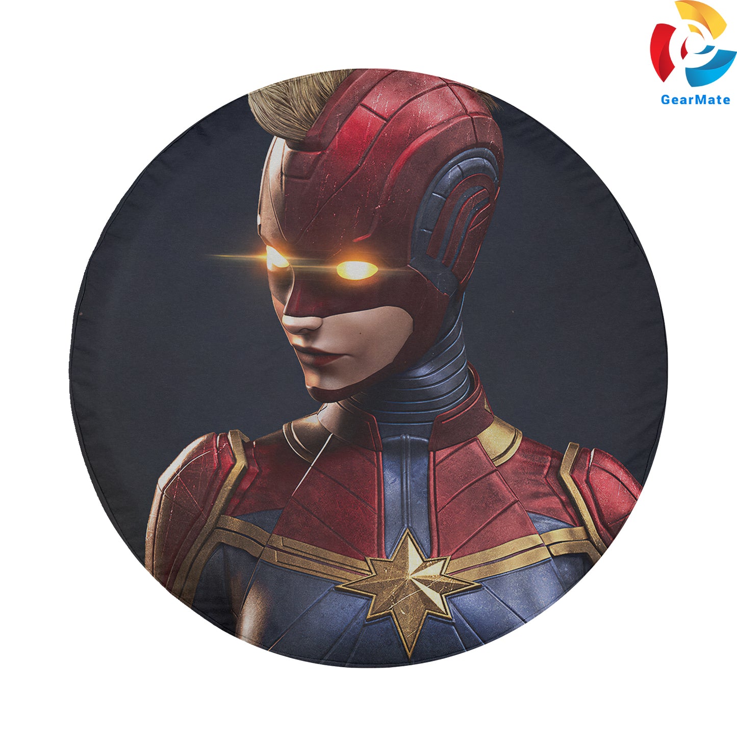 Marvel Captain Marvel Heroes Spare Tire Cover – Premium Waterproof UV Resistant Protector