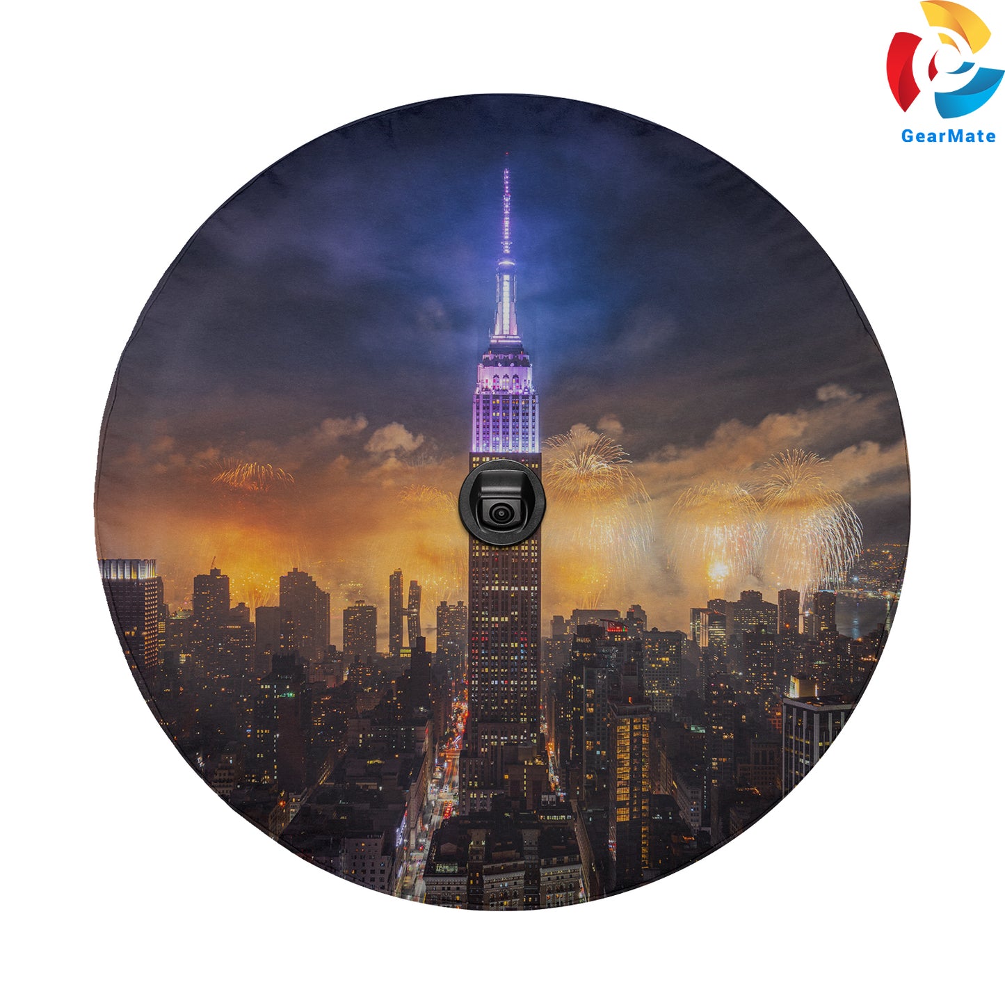 Empire State Building Spare Tire Cover – Premium Waterproof UV Resistant Protector