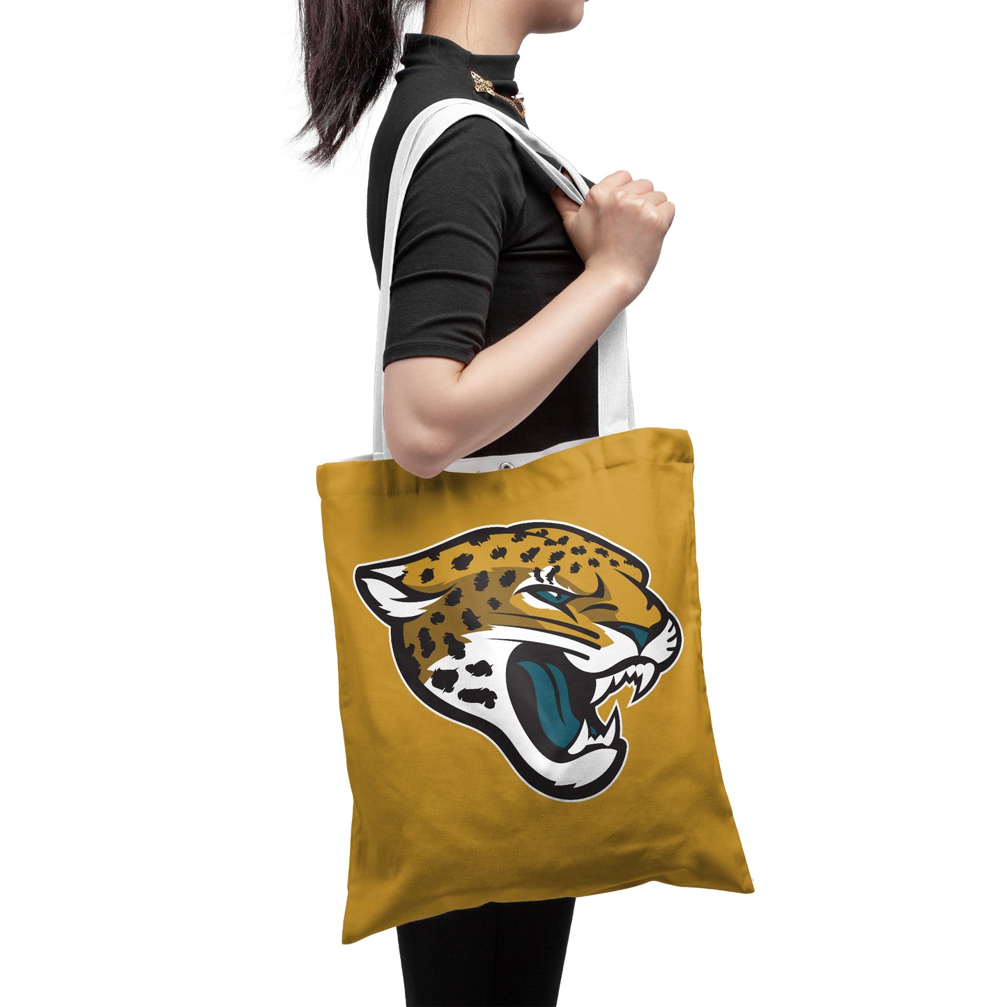 NFL Jacksonville Jaguars Polyester Canvas Tote Bag – Durable and Stylish