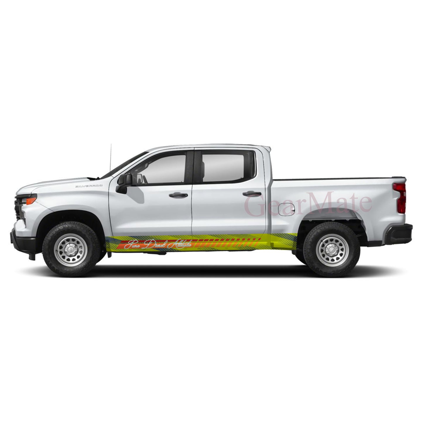 Pure Diesel Attitude Rocker Panel Graphic Decal Kit (Left & Right Sides) - High Quality Vinyl for Trucks & SUVs