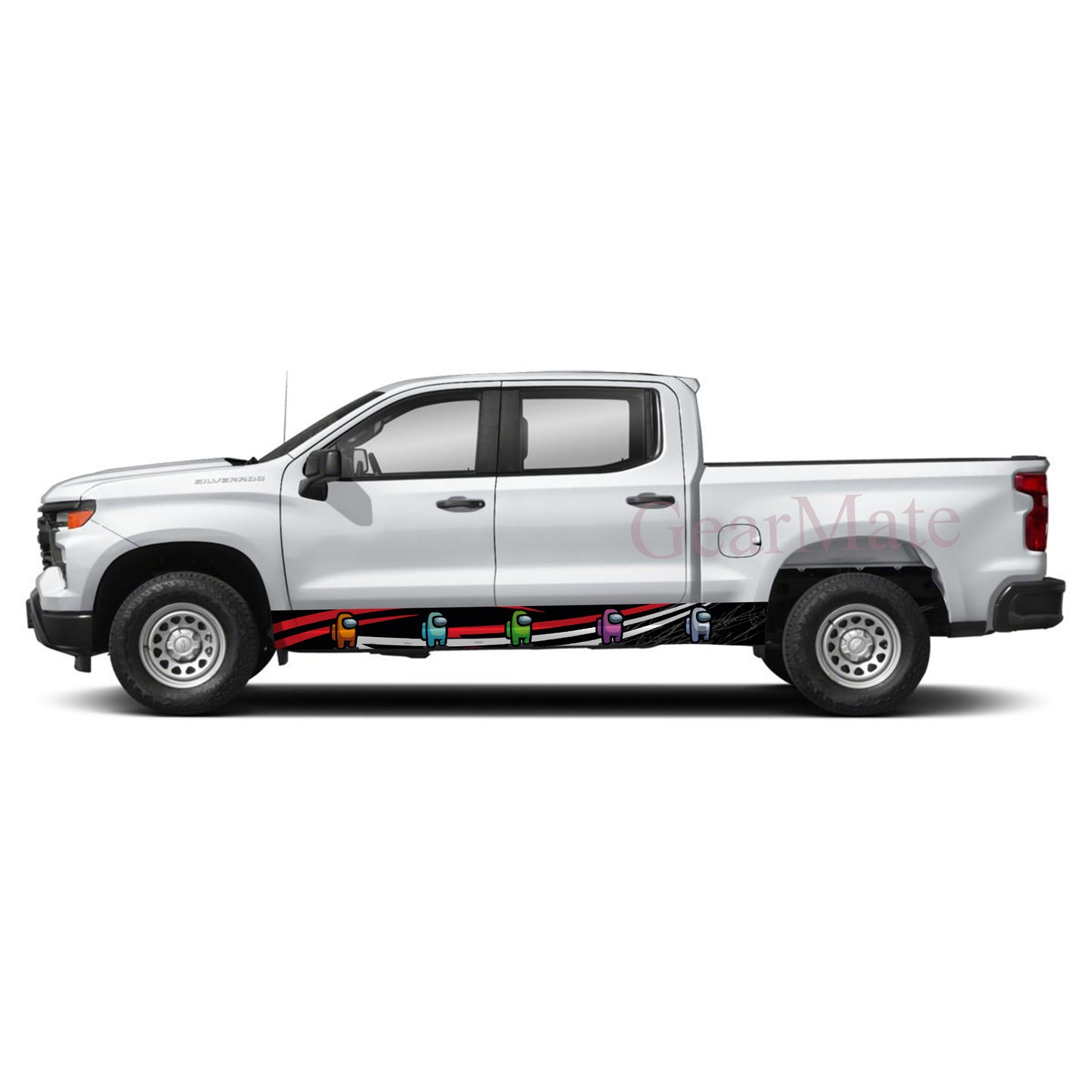 Victory Lap Among Us Rocker Panel Graphic Decal Kit (Left & Right Sides) - High Quality Vinyl for Trucks & SUVs