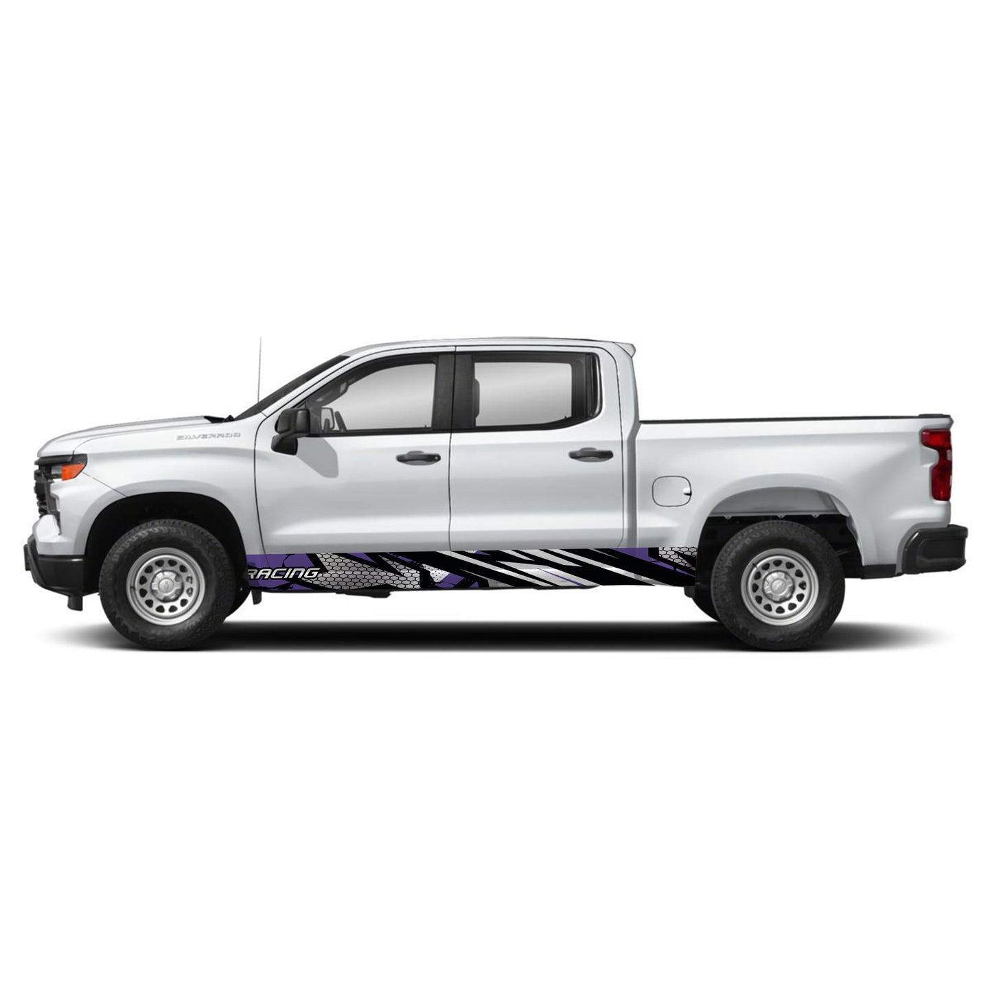 Sport Purple Rocker Panel Graphic Decal Kit (Left & Right Sides) - High Quality Vinyl for Trucks & SUVs
