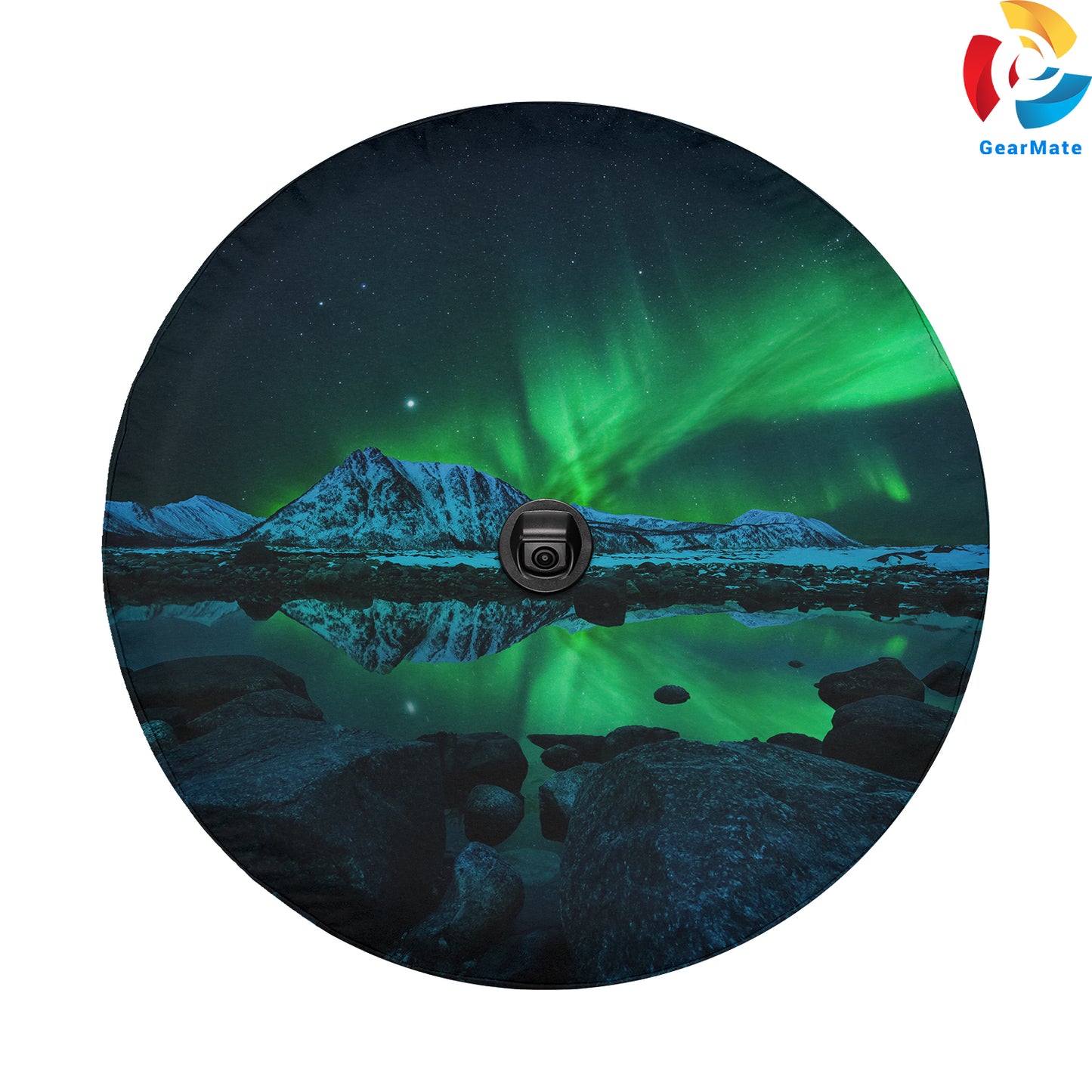 Aurora Borealis Spare Tire Cover – Premium Waterproof UV Resistant Protector
