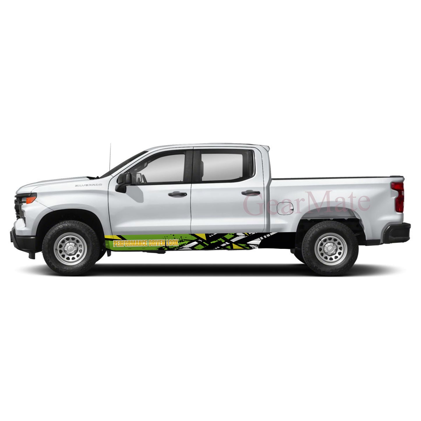 Performance Driven Look Rocker Panel Graphic Decal Kit (Left & Right Sides) - High Quality Vinyl for Trucks & SUVs