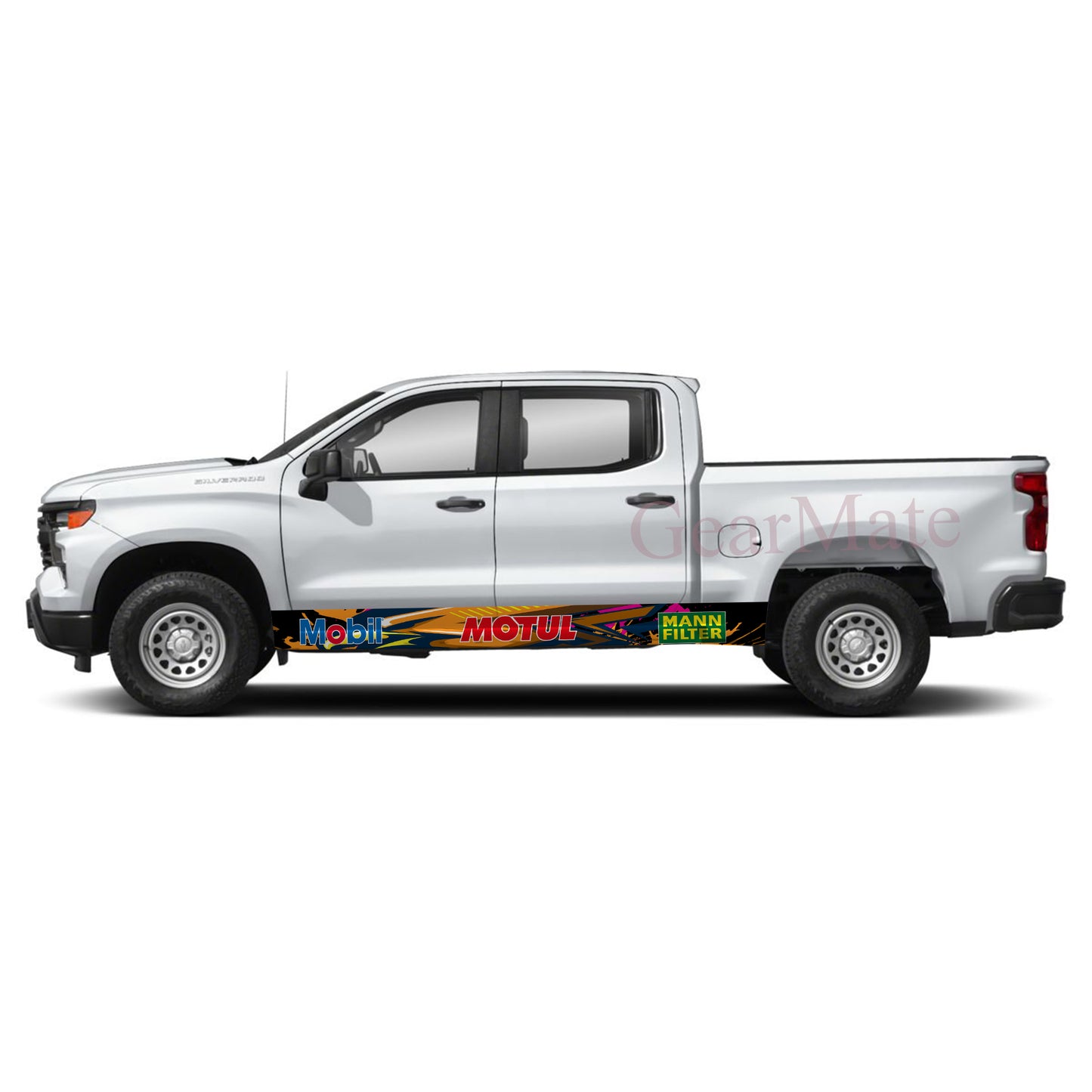Eagle Pink Motul Rocker Panel Graphic Decal Kit (Left & Right Sides) - High Quality Vinyl for Trucks & SUVs