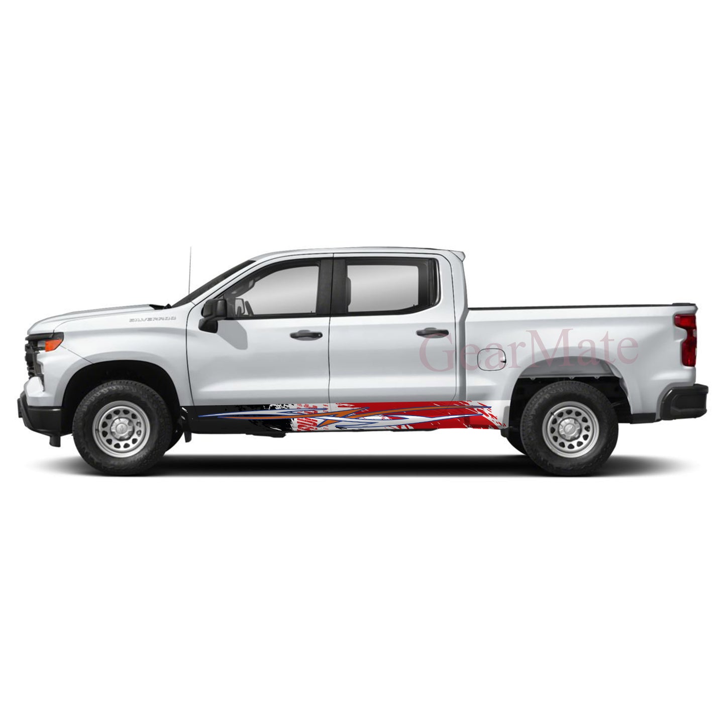 Born To Overtake Rocker Panel Graphic Decal Kit (Left & Right Sides) - High Quality Vinyl for Trucks & SUVs