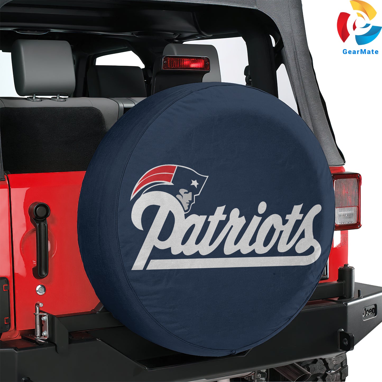 New England Patriots Fan Spare Tire Cover – Premium Waterproof UV-Resistant Protector