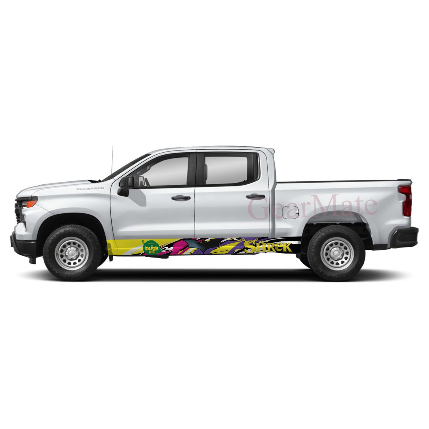 Speed YPR Batman Rocker Panel Graphic Decal Kit (Left & Right Sides) - High Quality Vinyl for Trucks & SUVs