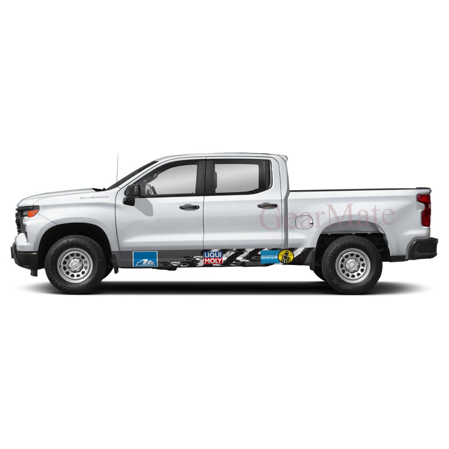 Racing Speed Liqui Moly Rocker Panel Graphic Decal Kit (Left & Right Sides) - High Quality Vinyl for Trucks & SUVs