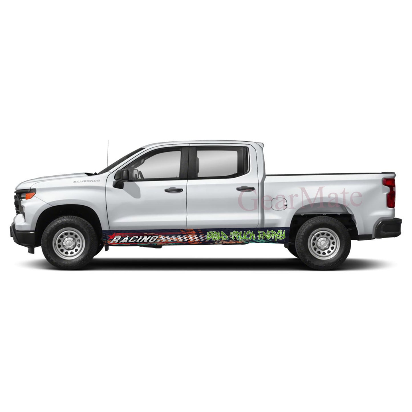Bold Truck Energy Rocker Panel Graphic Decal Kit (Left & Right Sides) - High Quality Vinyl for Trucks & SUVs