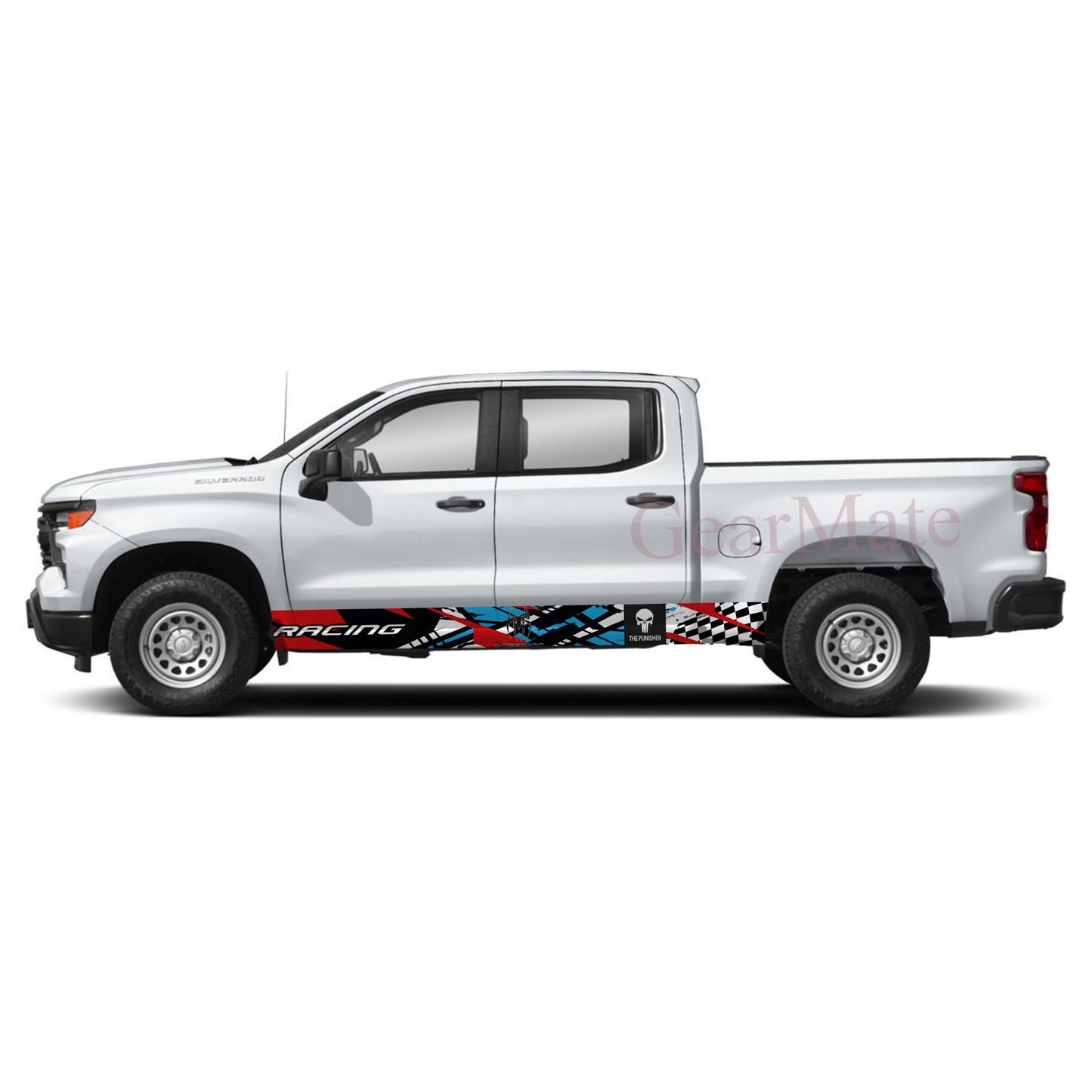 Racing Red Blue Spiderman Rocker Panel Graphic Decal Kit (Left & Right Sides) - High Quality Vinyl for Trucks & SUVs