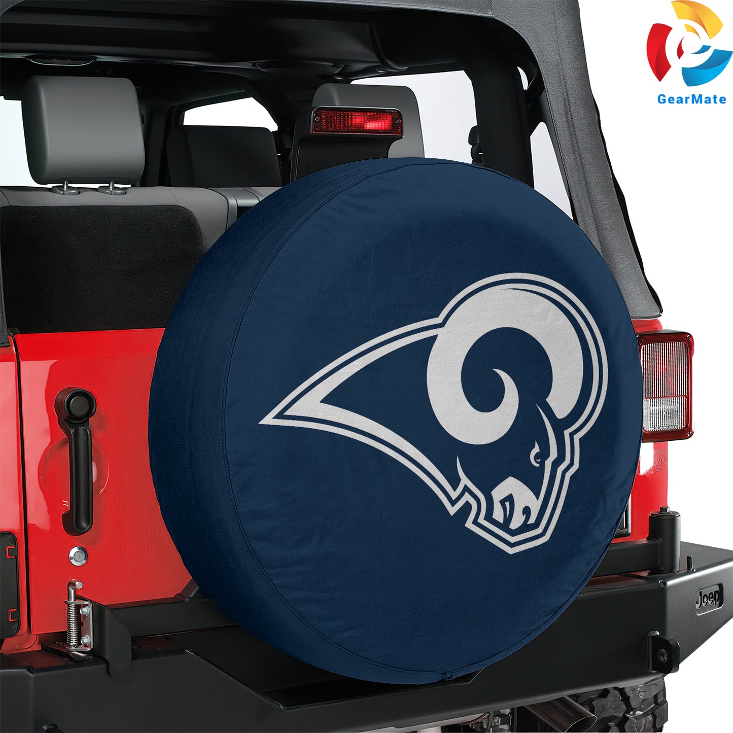 Los Angeles Rams NFL Spare Tire Cover – Premium Waterproof UV-Resistant Protector