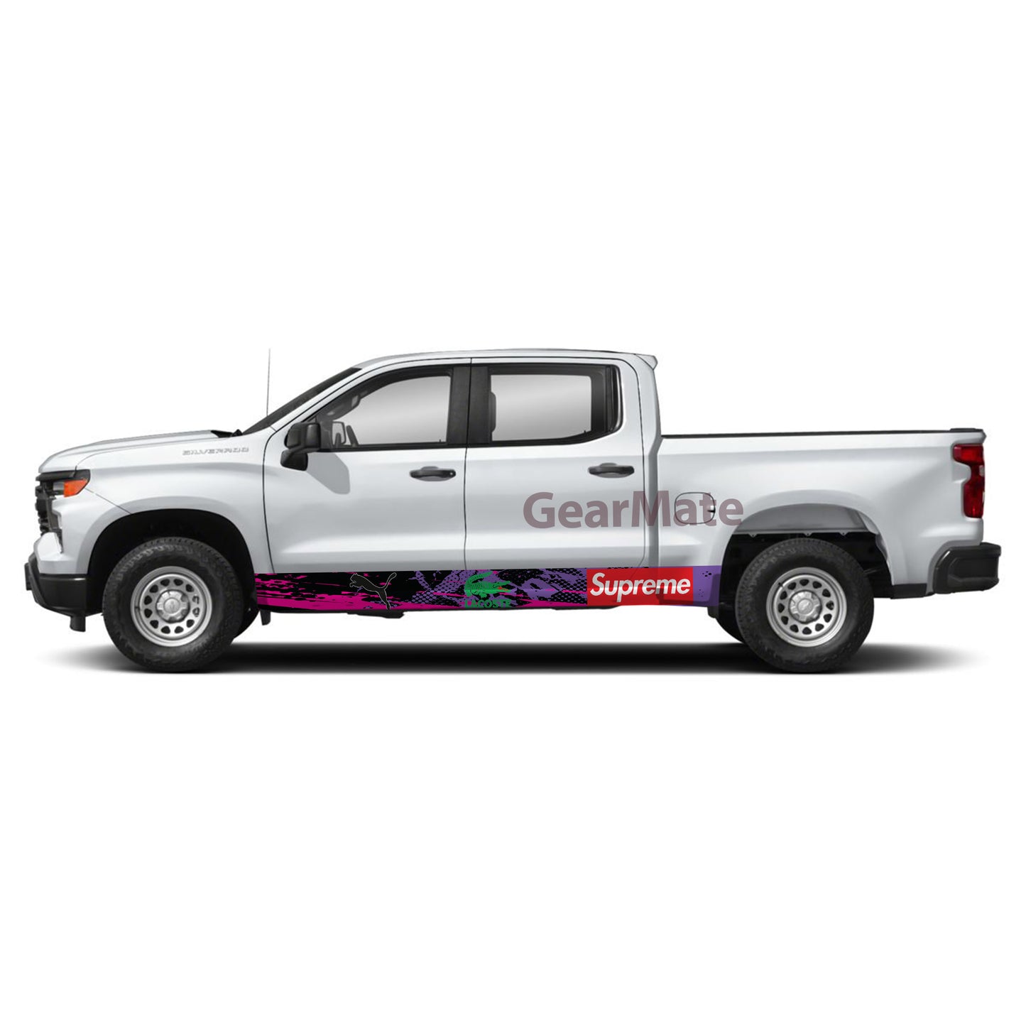 Lascote Fashion Rocker Panel Graphic Decal Kit (Left & Right Sides) - High Quality Vinyl for Trucks & SUVs