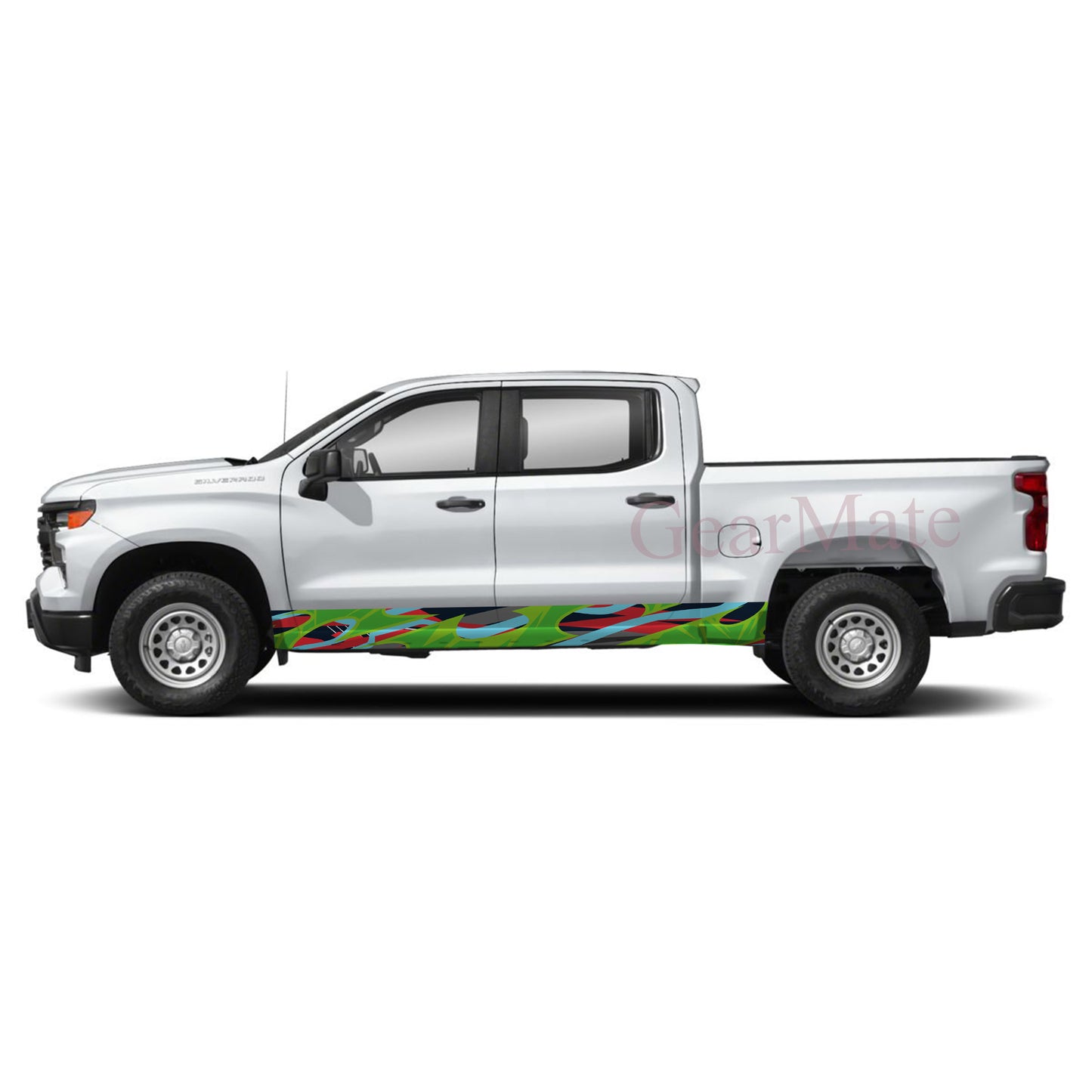Sport GBR Rocker Panel Graphic Decal Kit (Left & Right Sides) - High Quality Vinyl for Trucks & SUVs