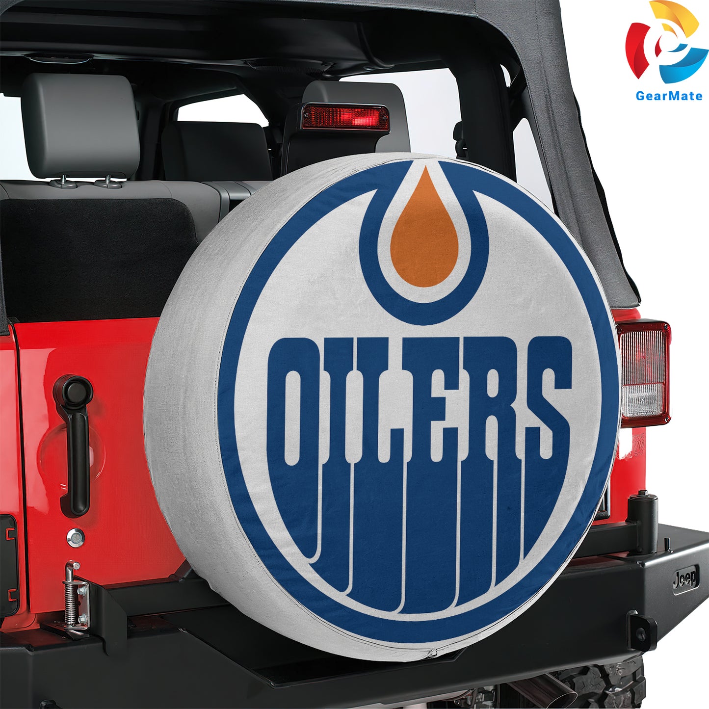 Edmonton Oilers Hockey Season Spare Tire Cover – Premium Waterproof UV-Resistant Protector