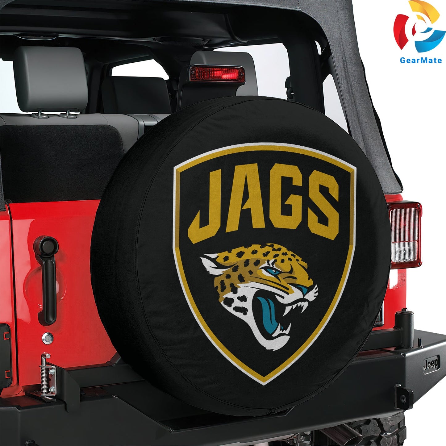 Jacksonville Jaguars NFL Gear Spare Tire Cover – Premium Waterproof UV-Resistant Protector