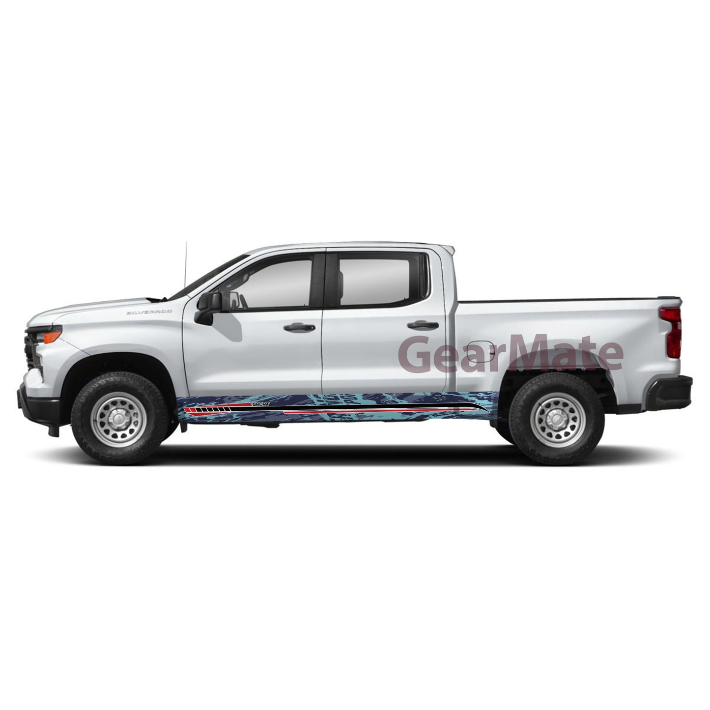 Camouflage Bold Moves Only Rocker Panel Graphic Decal Kit (Left & Right Sides) - High Quality Vinyl for Trucks & SUVs