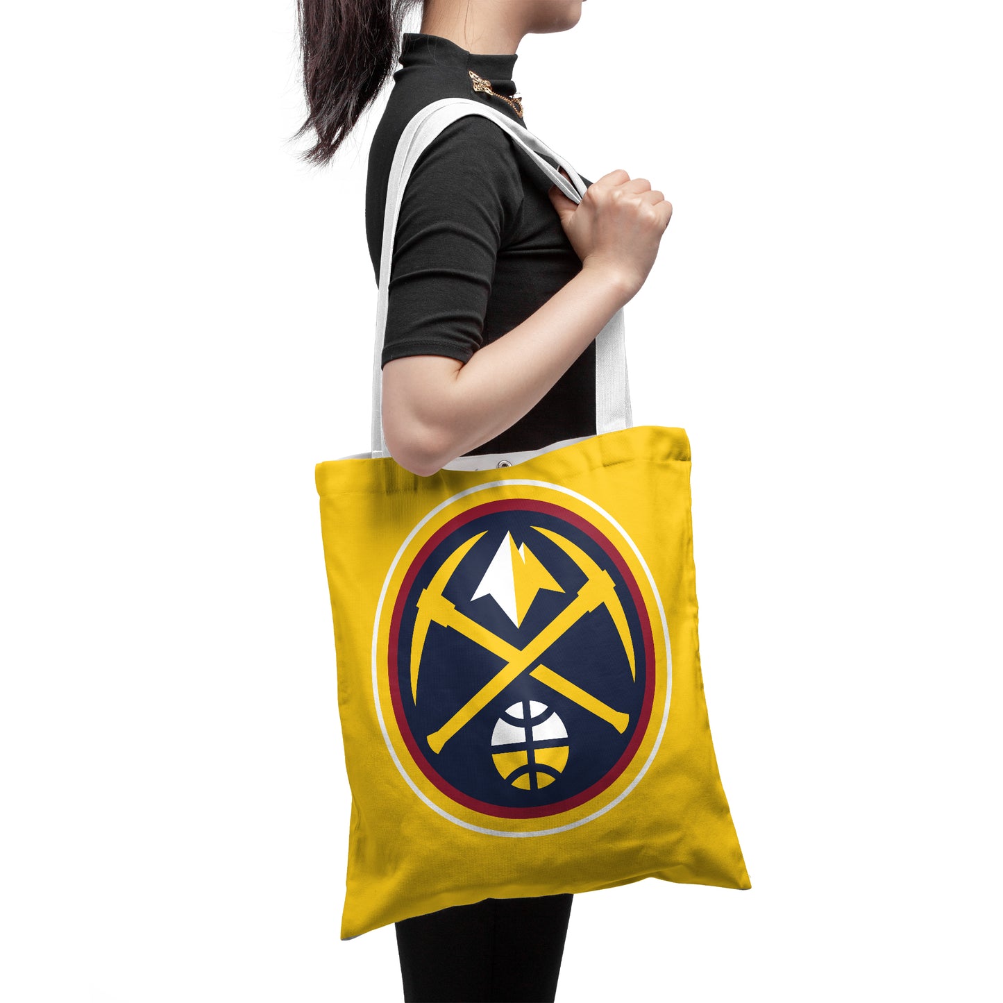 NBA Denver Nuggets Fans Polyester Canvas Tote Bag - Durable and Stylish