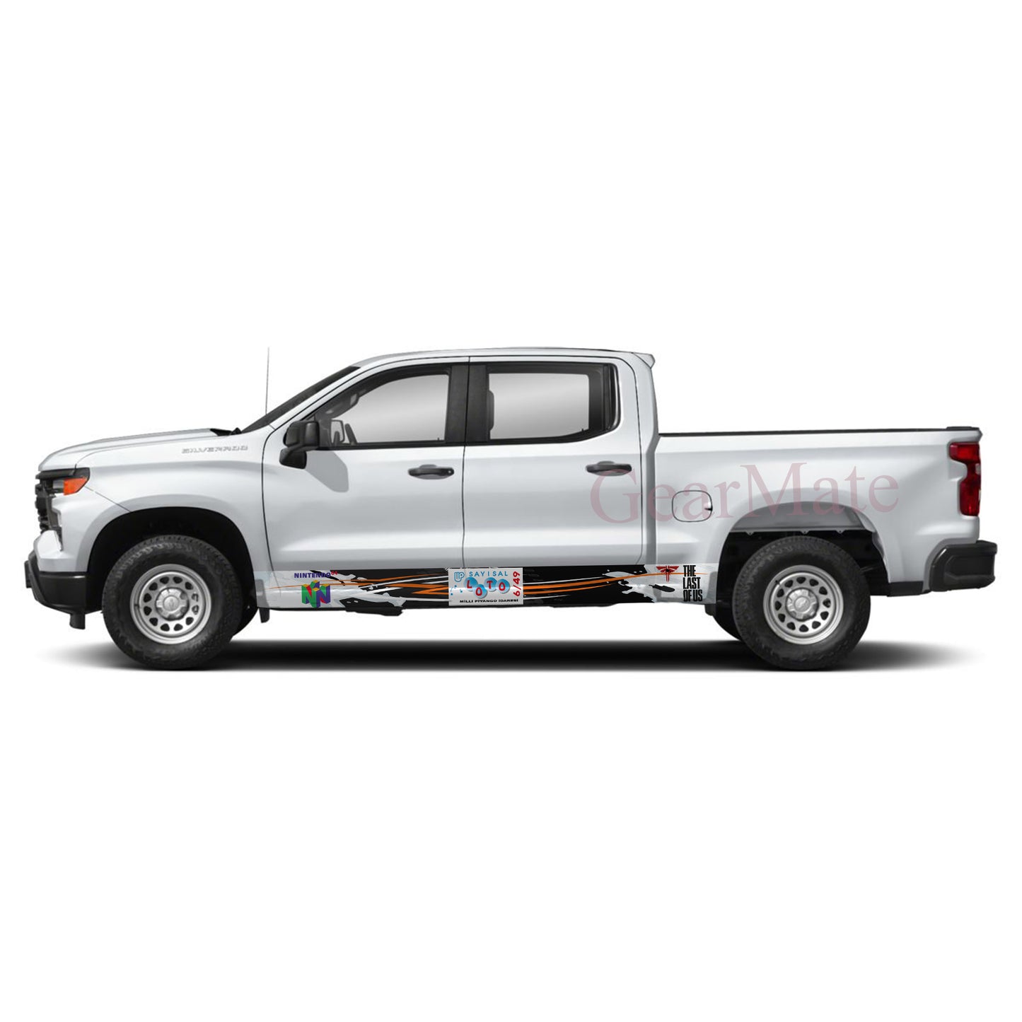 Sayisal Games Rocker Panel Graphic Decal Kit (Left & Right Sides) - High Quality Vinyl for Trucks & SUVs