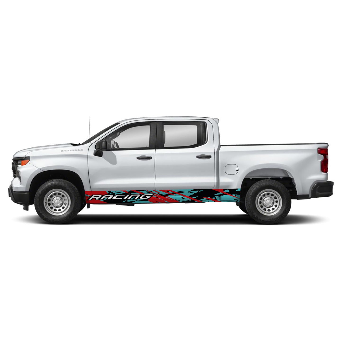 Racing Green Rocker Panel Graphic Decal Kit (Left & Right Sides) - High Quality Vinyl for Trucks & SUVs