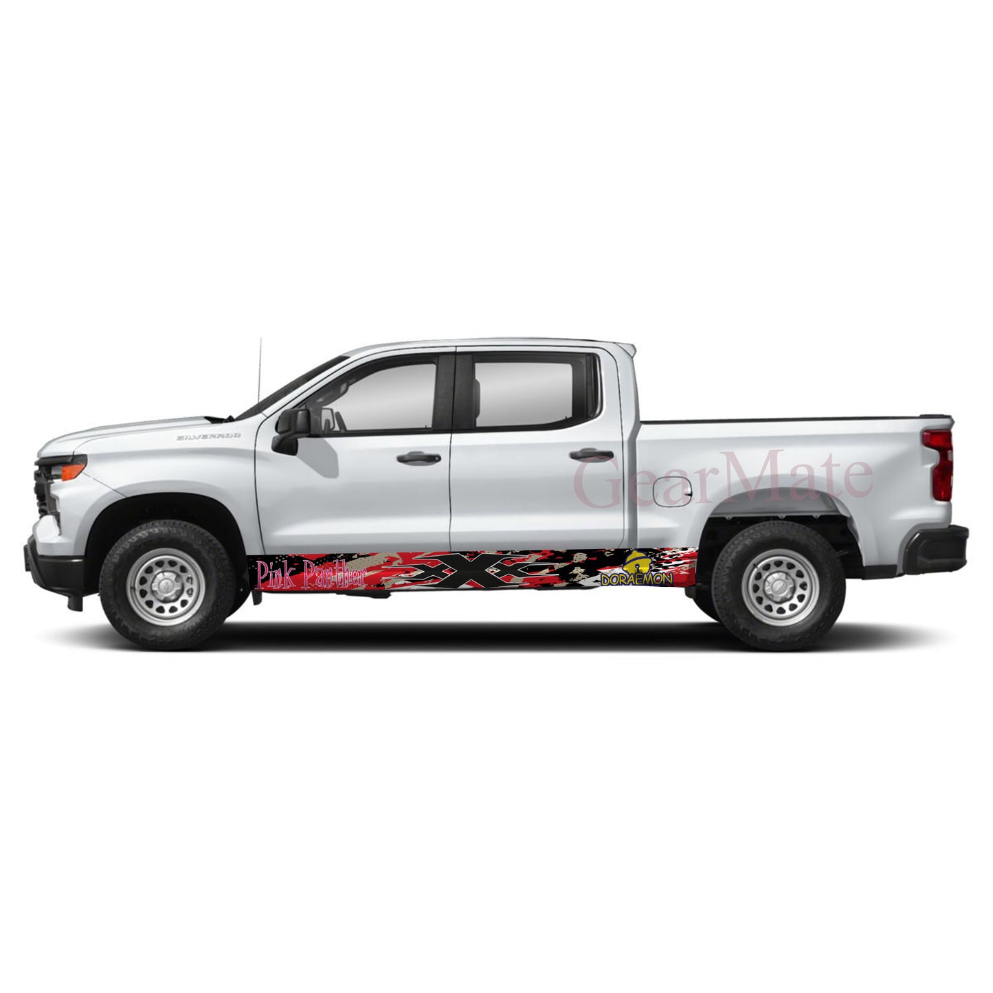 Speed RBW XXX Rocker Panel Graphic Decal Kit (Left & Right Sides) - High Quality Vinyl for Trucks & SUVs