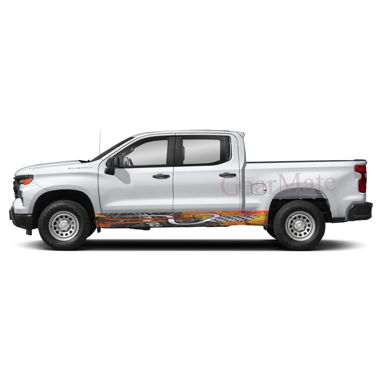 Maximum Velocity Rocker Panel Graphic Decal Kit (Left & Right Sides) - High Quality Vinyl for Trucks & SUVs