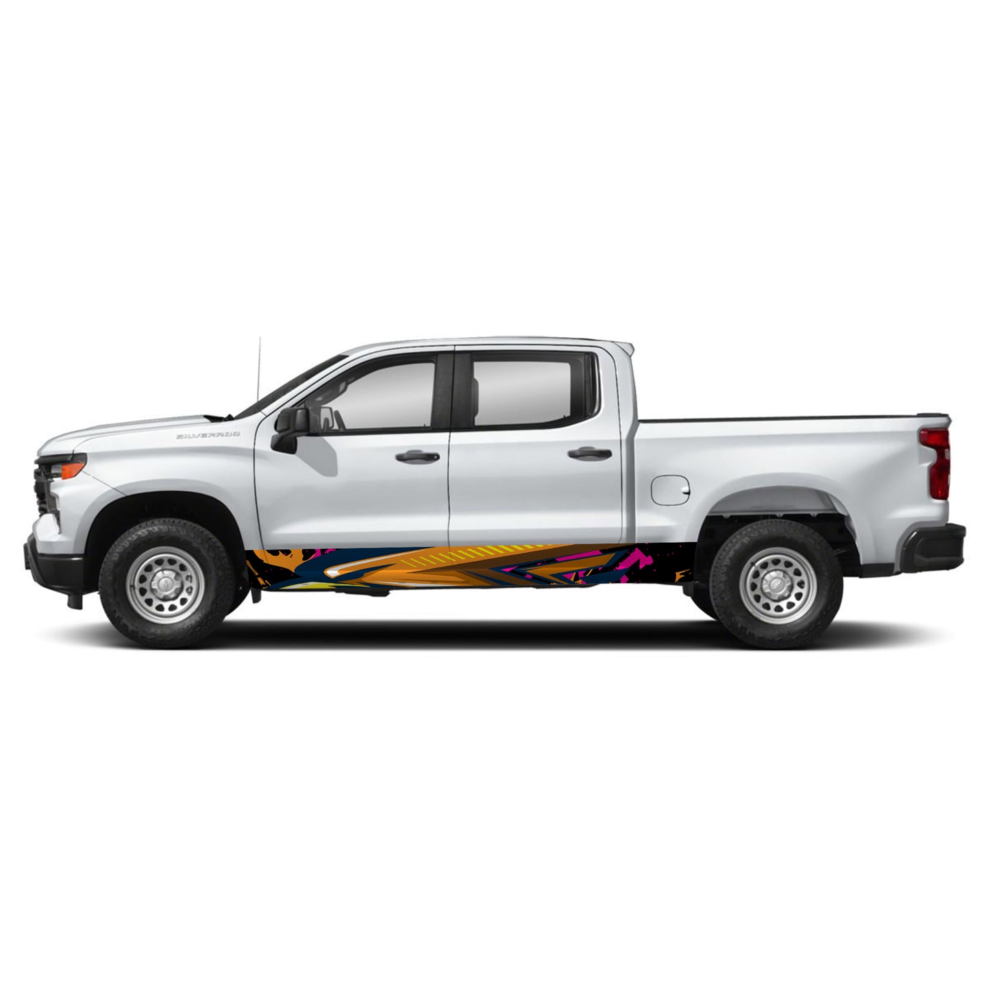 Eagle Pink Rocker Panel Graphic Decal Kit (Left & Right Sides) - High Quality Vinyl for Trucks & SUVs