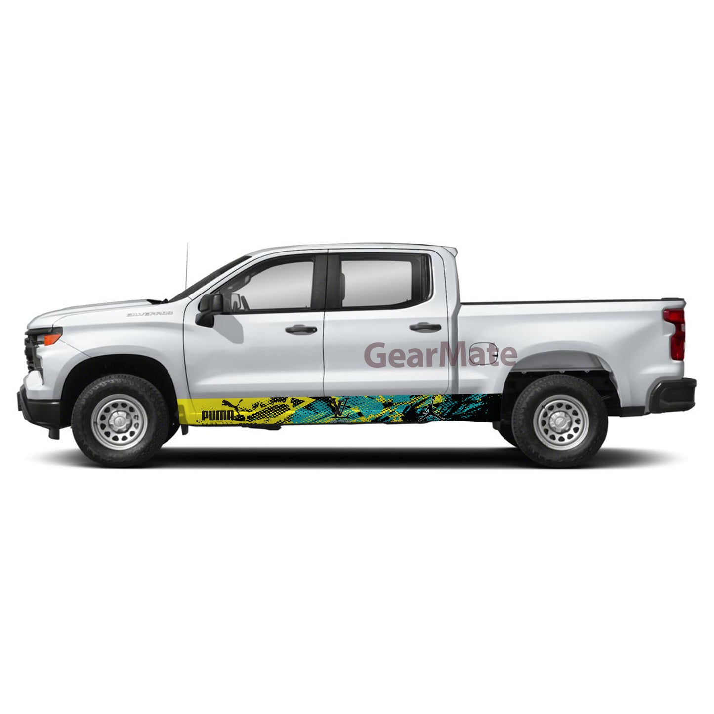 Sport YG Louis Vuitton Fashion Rocker Panel Graphic Decal Kit (Left & Right Sides) - High Quality Vinyl for Trucks & SUVs